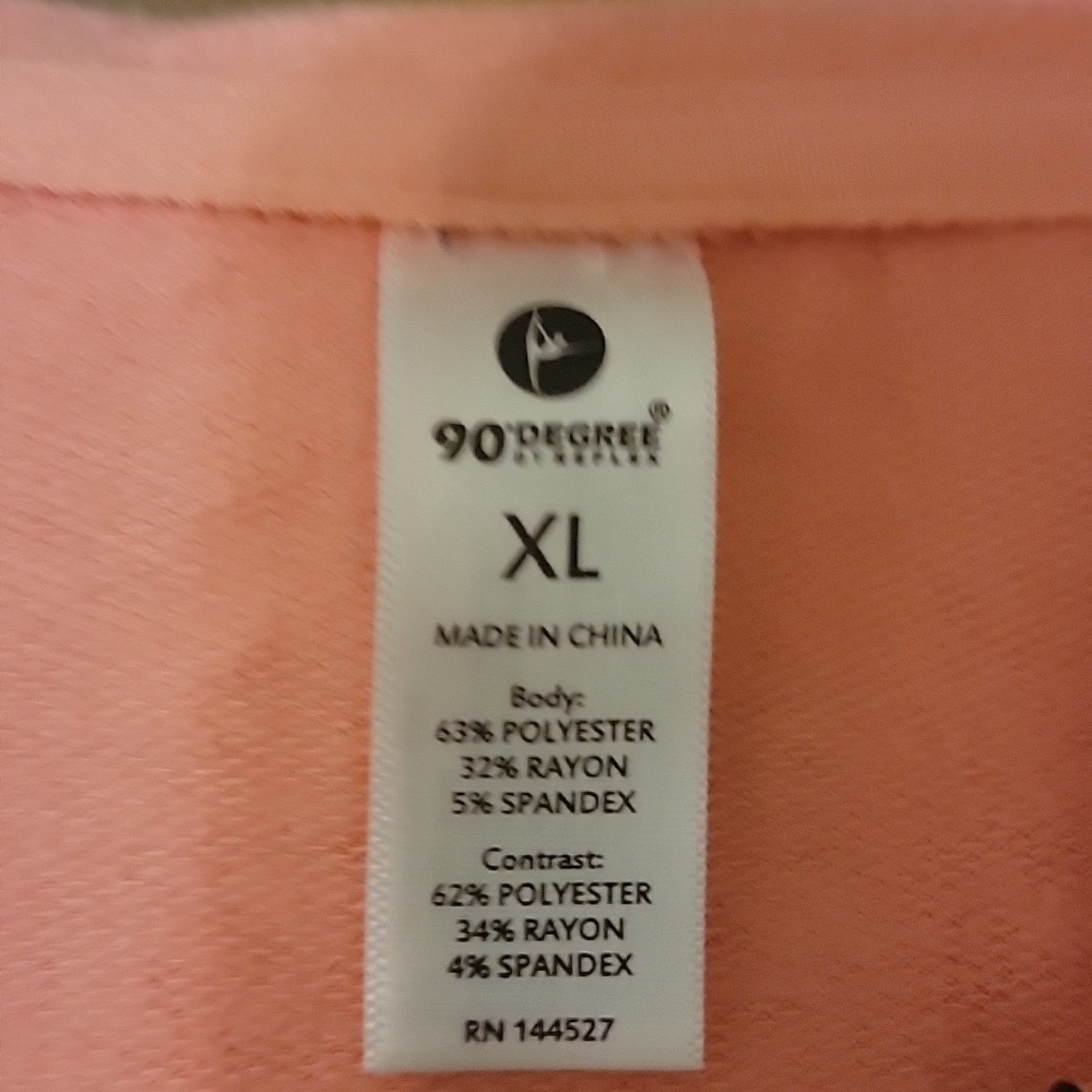 90 Degree By Reflex Coral Zip-Up Hoodie - Picture 2 of 4